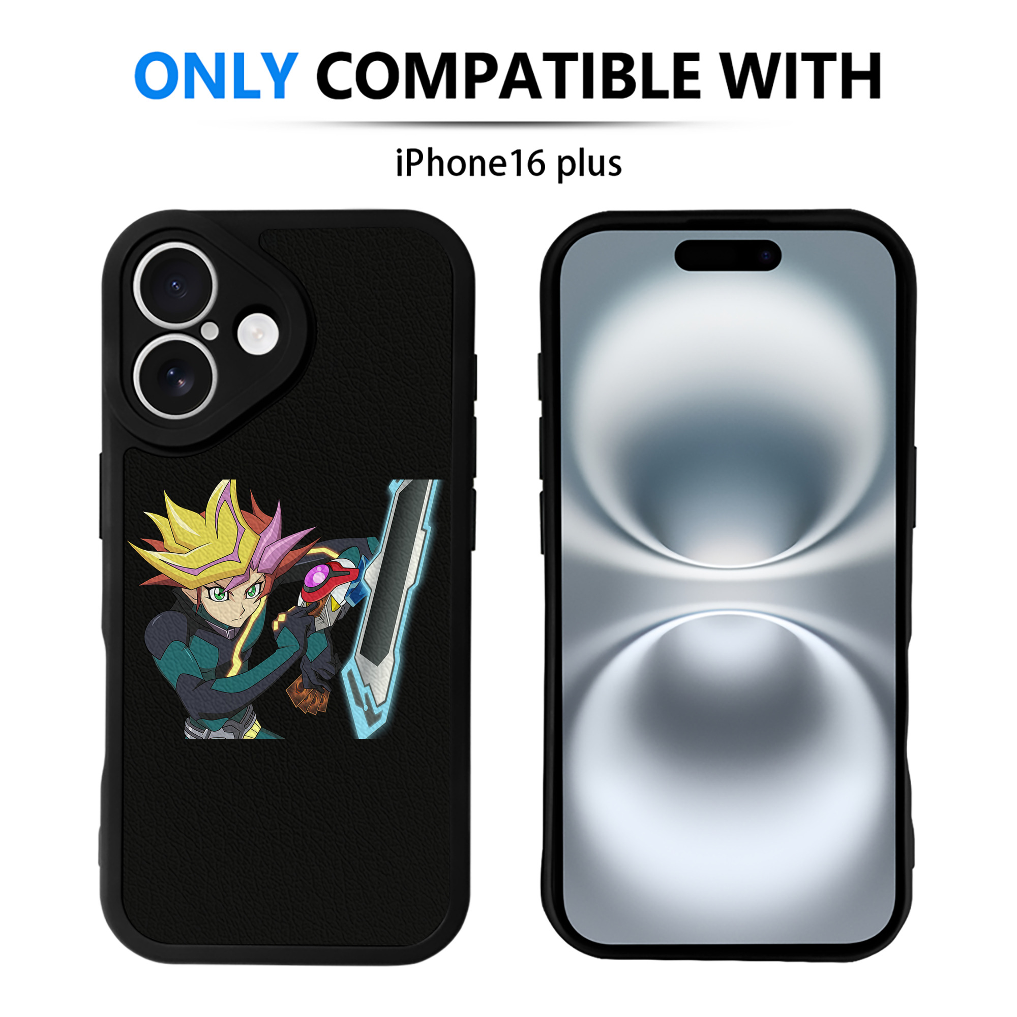 遊☆戯☆王 Yu-Gi-Oh! 【iPhone 16シリーズ対応】シリコンスマホケース（レザー調） 材質：シリコン